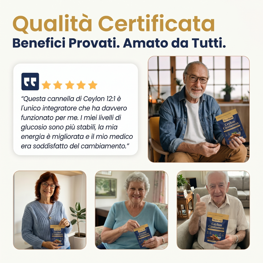 Cannella di Ceylon 7200 mg equivalente a olio MCT