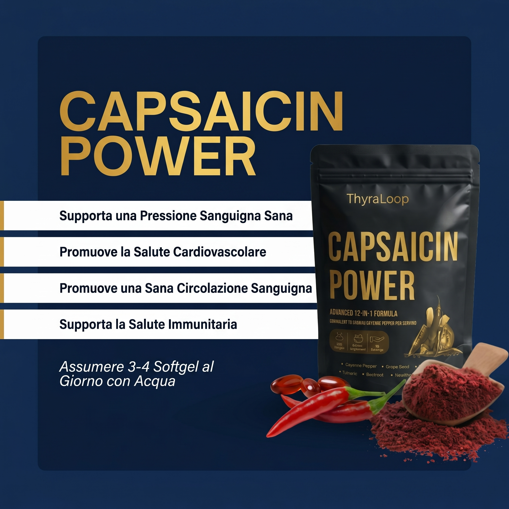 ThyraLoop™ Capsaicin Power - Cayenne Pepper Softgels